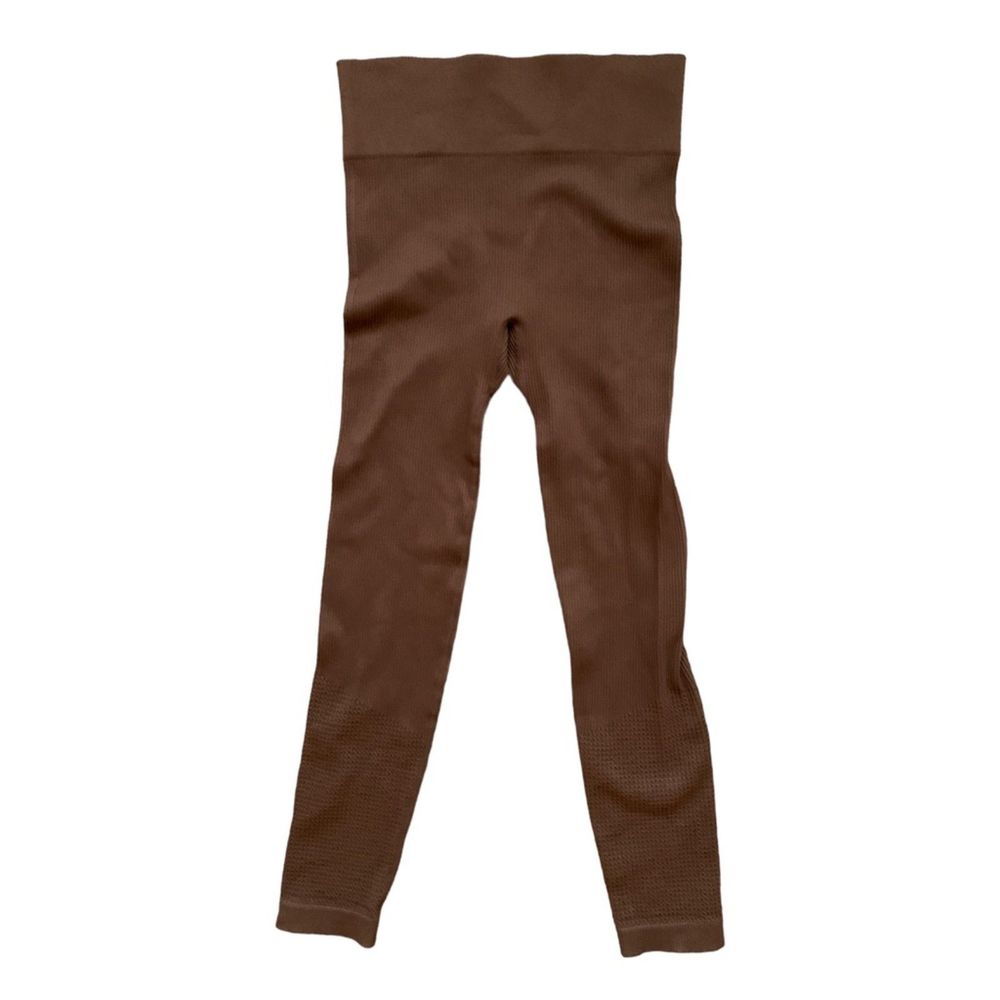 Maurices, Women’s Brown Stretchy Ribbed Leggings, Medium, Used